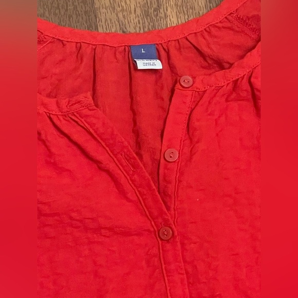 Old Navy Orange Red Tiered Ruffled Sundress - Picture 10 of 11